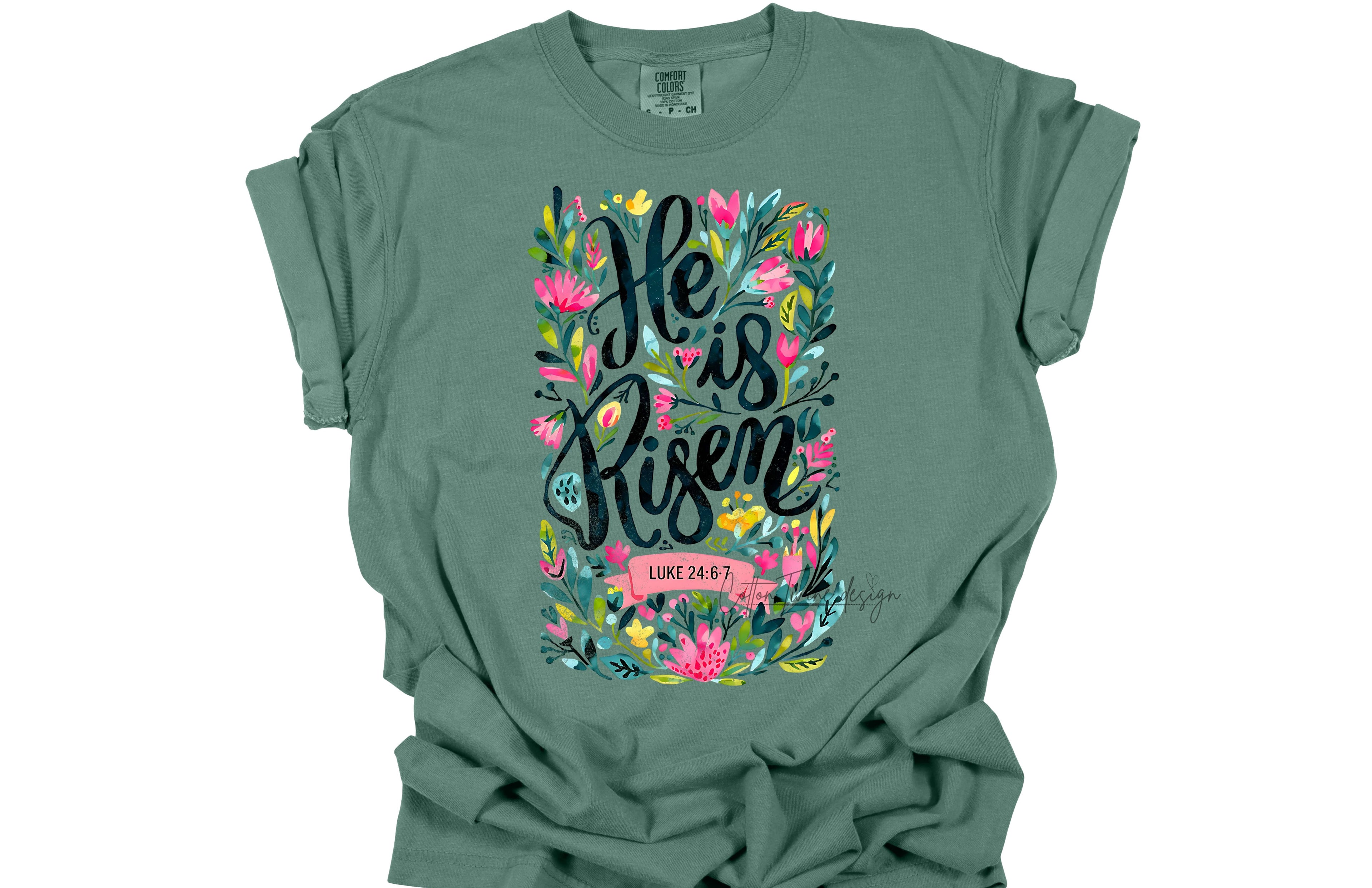He Is Risen Verse Tee